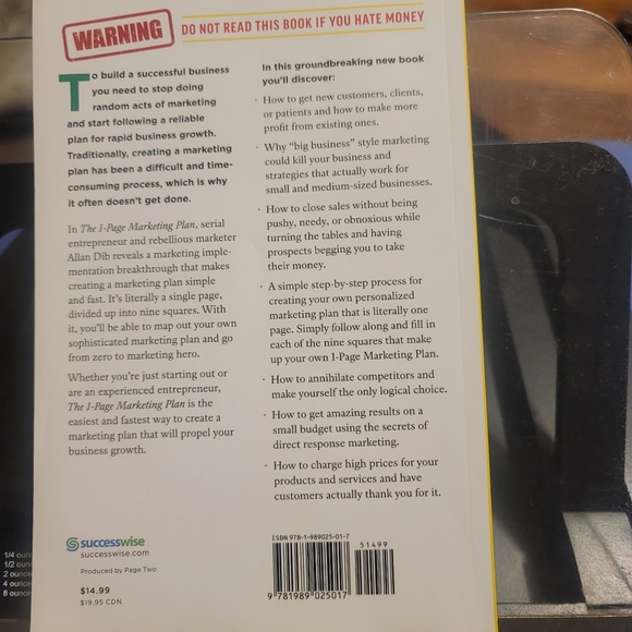 The 1-Page Marketing Plan: Get New Customers, Make More Money, And Stand Out - Picture 2 of 7